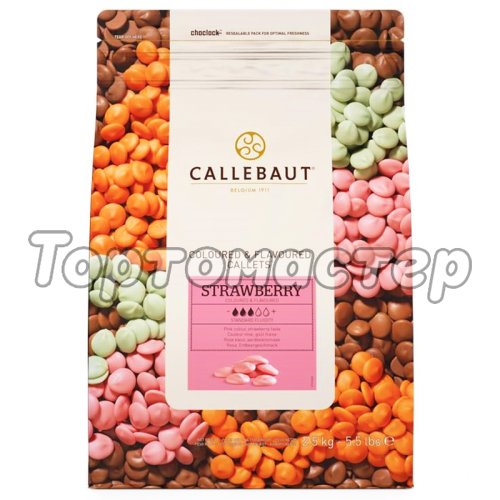 Шоколад CALLEBAUT Розовый клубничный 100 г STRAWBERRY-RT-U70