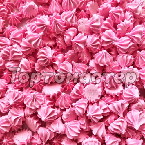 Сахарное украшение мини-безе Розовый 50 г