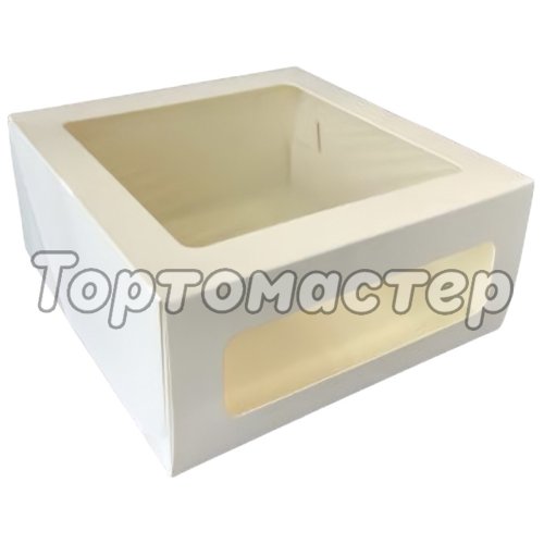 Коробка для торта с окном ForGenika 24х24х10 см
