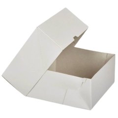 Коробка для торта Белая 25,5х25,5х10,5 см КТ 105 (60)