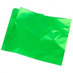 Фольга для конфет обёрточная Зелёная 10х10 см 100 шт ФК-4