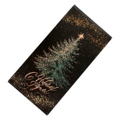 Обёртка для шоколадной плитки "С Новым Годом" Золотая ёлка 18,2x15,5 см 7044568