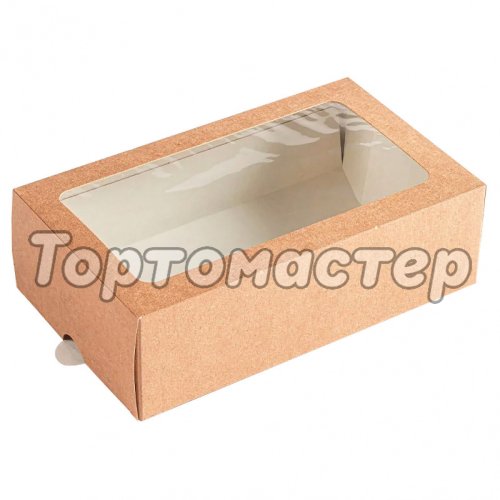 Коробка для макарон крафт 18x11x5,5 см OSQ MB 12 