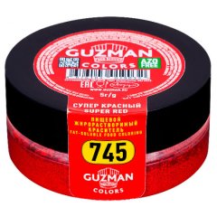 Краситель пищевой сухой жирорастворимый GUZMAN "Супер красный 745" 5 г 745