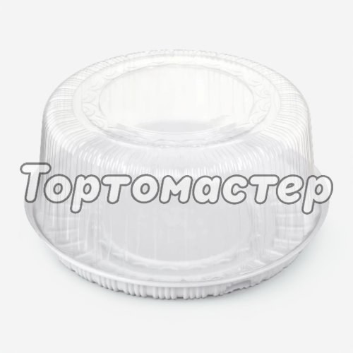 Контейнер для торта пластиковый Белый D30 H11 см 