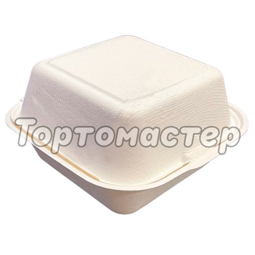 Коробка для бенто-торта белая 15,5х15,5 см дно 10х10 см Б-72, B003, B101B, HL66, ГП-00003