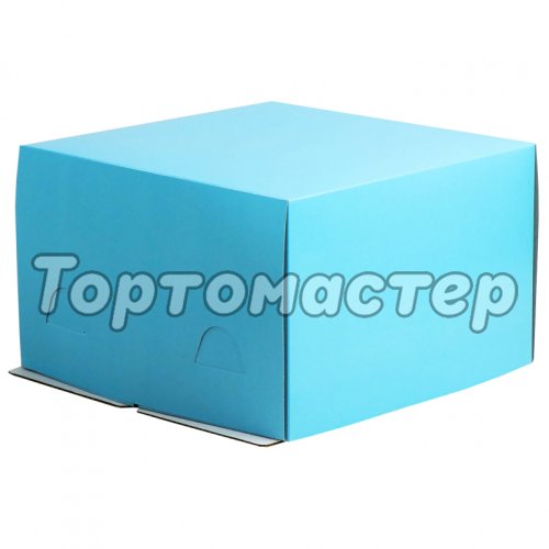 Коробка для торта Голубая 30х30х19 см 4564034