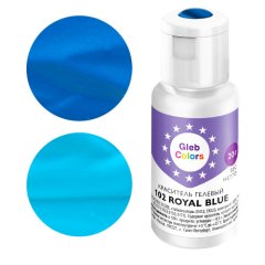 Краситель пищевой гелевый водорастворимый GLEB (CAKE) COLORS 102 Royal Blue 20 г CC102RB