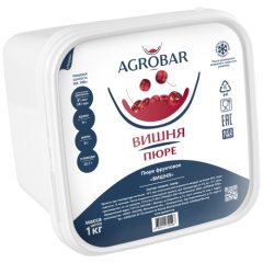 Пюре замороженное AGROBAR Вишня 1 кг 
