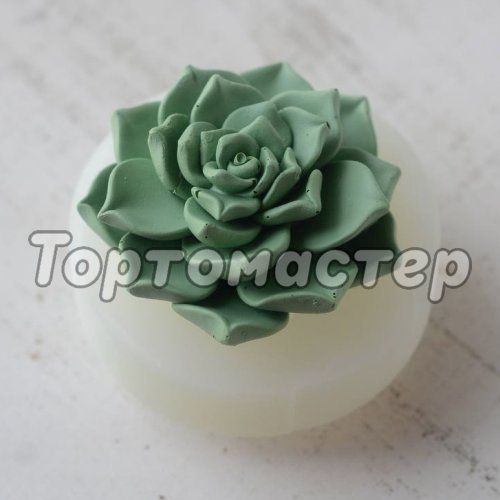 Молд силиконовый 3D Цветок Суккулент 03074