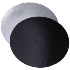 Подложка под торт Чёрный/Серебро 1,5 мм 28 см ForG BASE 1,5 B/S D 280 S