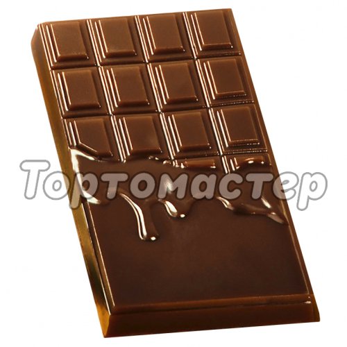 Форма пластиковая для шоколада Плитка с подтёками 4309150, 2700770025361