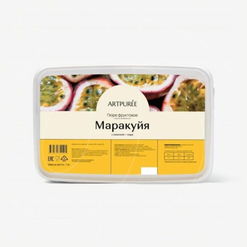 Пюре замороженное ARTPUREE Маракуйя с косточкой 1 кг 4670134851494